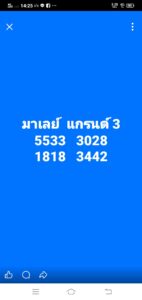 หวยมาเลย์ 3 12 68 7