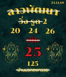 หวยลาว 24/12/68