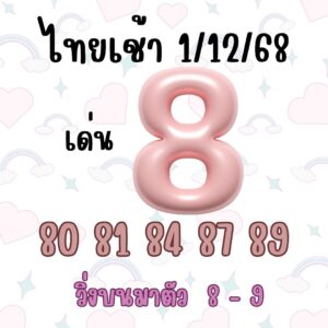 หวยหุ้น 1 12 68 5