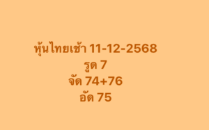หวยหุ้น 11 12 68 4