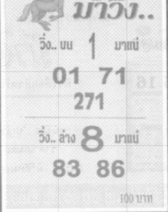 หวยม้าวิ่ง 1/2/69