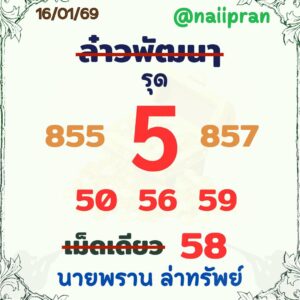 หวยลาว 16/1/69