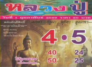 หวยหลวงปู่ 1/2/69