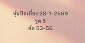 หวยหุ้น 28 1 69 6