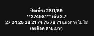 หวยหุ้น 28 1 69 7