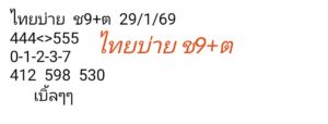 หวยหุ้น 29 1 69 10