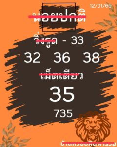 หวยฮานอย 12/1/69