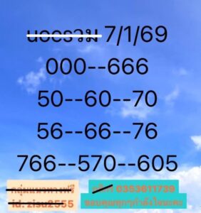 หวยฮานอย 7/1/69-3