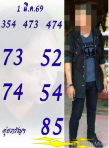 หวยดุ่ยภรัญ 1/3/69