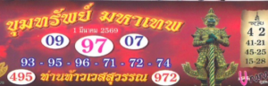 หวยท้าวเวส 1/3/69