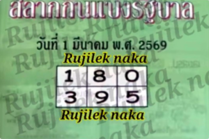 หวยปกเขียว 1/3/69