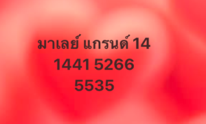 หวยมาเลย์ 14 2 69 8