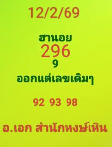หวยฮานอย 12/2/69-2