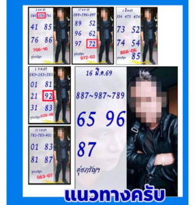 หวยดุ่ยภรัญ 16/3/69 