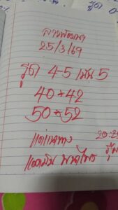 หวยลาว 25/3/69 ชุดที่6