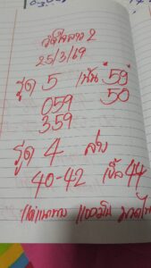 หวยลาว 25/3/69 ชุดที่7