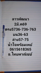 หวยลาววันนี้ 2/3/69 ชุดที่3
