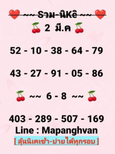 หวยหุ้น 2/3/69 ชุดที่7