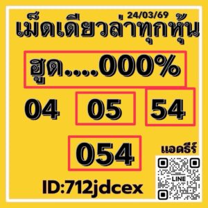 หวยหุ้น 24/3/69 ชุดที่5