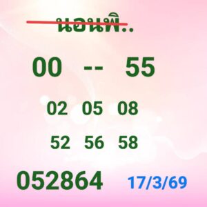 หวยฮานอย 17/3/69 ชุดที่7