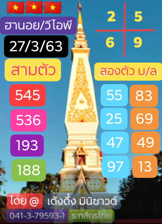 หวยฮานอย ชุดที่2 125